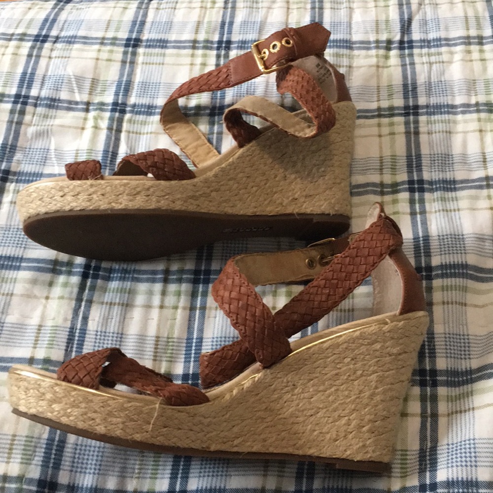 Sperry Leather Wedges Size 9